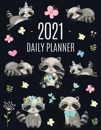 Raccoon Daily Planner 2021 cover