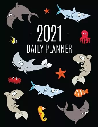 Funny Shark Planner 2021 cover