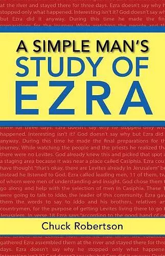 A Simple Man's Study of Ezra cover