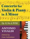 Vivaldi Antonio Concerto in a minor Op 3 No. 6 RV 356. For Violin and Piano. International Music cover