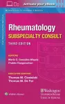 Washington Manual Rheumatology Subspecialty Consult cover