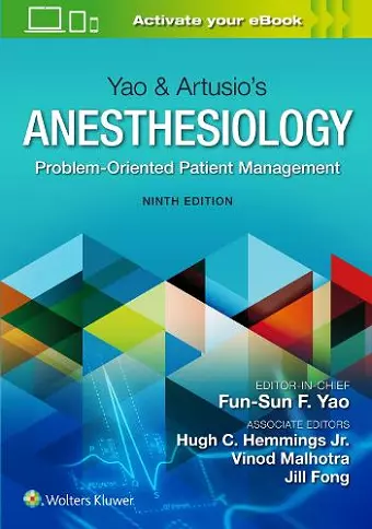 Yao & Artusio’s Anesthesiology cover