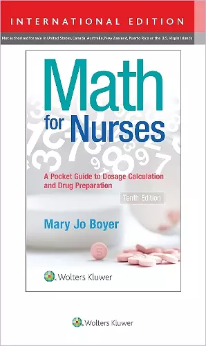 Math For Nurses cover