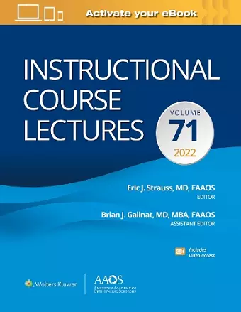 Instructional Course Lectures: Volume 71: Print + eBook with Multimedia cover