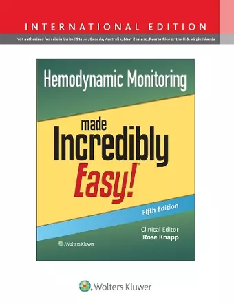 Hemodynamic Monitoring Made Incredibly Easy! cover