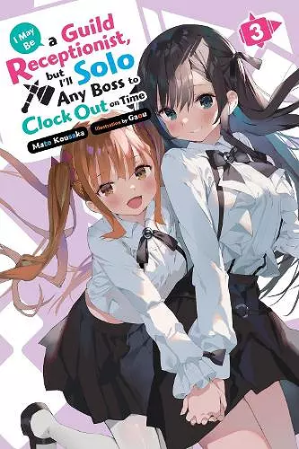 I May Be a Guild Receptionist, but I’ll Solo Any Boss to Clock Out on Time, Vol. 3 (light novel) cover