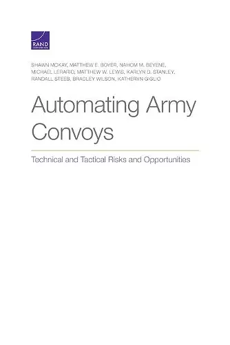 Automating Army Convoys cover