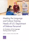 Meeting the Language and Culture Training Needs of U.S. Department of Defense Personnel cover