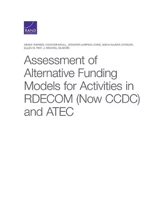 Assessment of Alternative Funding Models for Activities in Rdecom (Now CCDC) and Atec cover