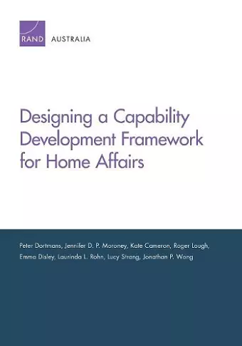 Designing a Capability Development Framework for Home Affairs cover