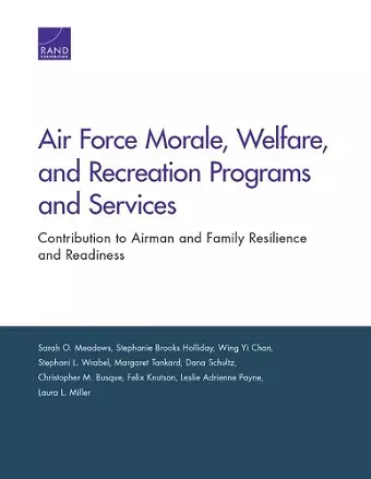 Air Force Morale, Welfare, and Recreation Programs and Services cover