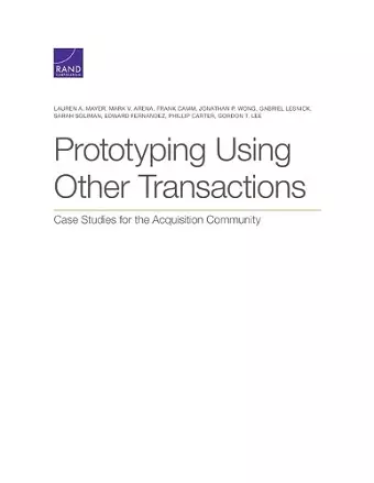 Prototyping Using Other Transactions cover