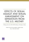 Effects of Sexual Assault and Sexual Harassment on Separation from the U.S. Military cover