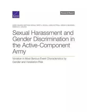 Sexual Harassment and Gender Discrimination in the Active-Component Army cover