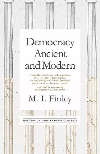 Democracy Ancient and Modern cover