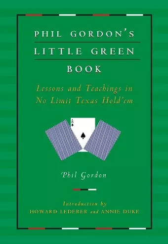 Phil Gordon's Little Green Book cover