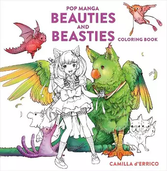 Pop Manga Beauties and Beasties Coloring Book cover