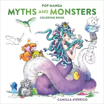 Pop Manga Myths and Monsters Coloring Book cover