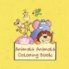 Animals Animals Coloring Book cover