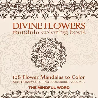 Divine Flowers Mandala Coloring Book cover