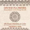 Divine Flowers Mandala Coloring Book cover