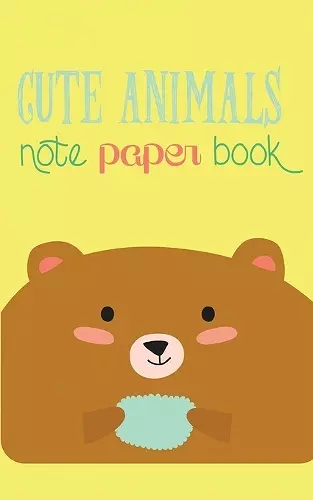 Cute Animals Note Paper Book cover