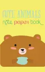 Cute Animals Note Paper Book cover