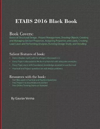 ETABS 2016 Black Book cover