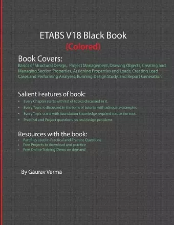 ETABS V18 Black Book (Colored) cover