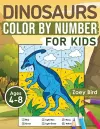 Dinosaurs Color by Number for Kids cover