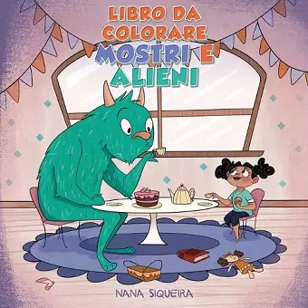 Libro da colorare Mostri e alieni cover