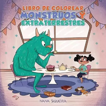 Libro de colorear monstruos y extraterrestres cover