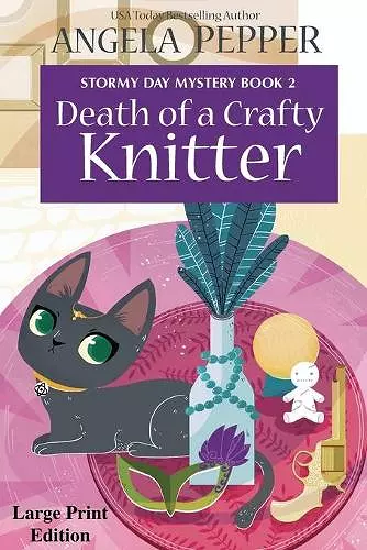 Death of a Crafty Knitter - Large Print cover