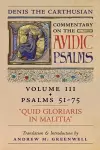 Quid Gloriaris Militia (Denis the Carthusian's Commentary on the Psalms) cover