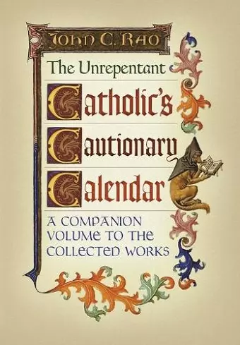 The Unrepentant Catholic's Cautionary Calendar cover