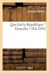 Que Fait La République ? Dort-Elle ? cover