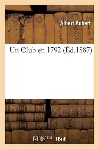 Un Club En 1792 cover