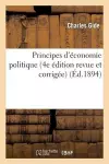 Principes d'Économie Politique 4e Édition cover