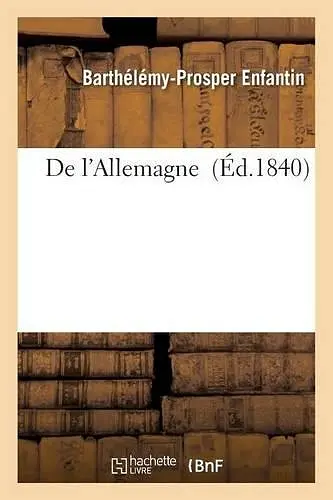 de l'Allemagne cover