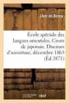 École Spéciale Des Langues Orientales. Cours de Japonais. Discours d'Ouverture, Prononcé cover