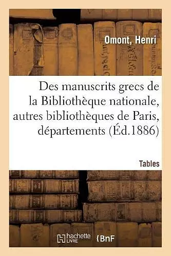 Inventaire Sommaire Des Manuscrits Grecs de la Bibliothèque Nationale cover