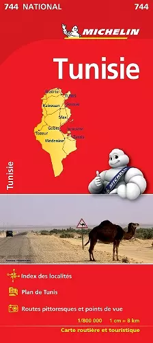 Tunisia - Michelin National Map 744 cover