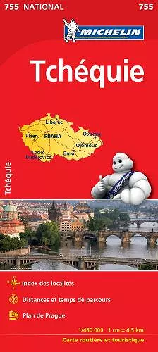 Czechia - Michelin National Map 755 cover