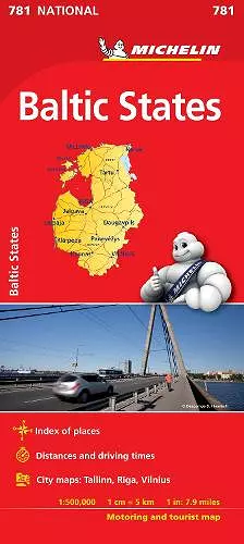 Baltic States - Michelin National Map 781 cover