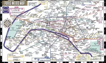 Streetwise Paris Metro Map - Laminated Metro Map of Paris, France cover