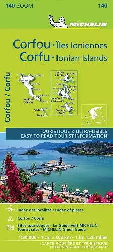 Corfu & the Ionian Islands - Michelin Zoom Map 140 cover