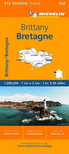 Brittany - Michelin Regional Map 512 cover