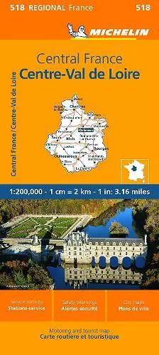 Centre - Michelin Regional Map 518 cover