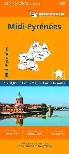 Midi-Pyrenees - Michelin Regional Map 525 cover