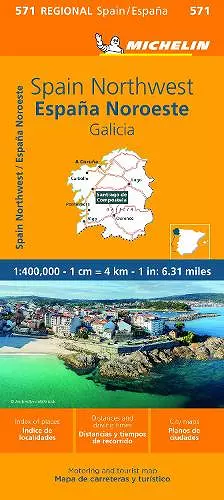 Galicia - Michelin Regional Map 571 cover